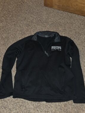 White Barn Black Quarter-Zip Pullover Sweatshirt